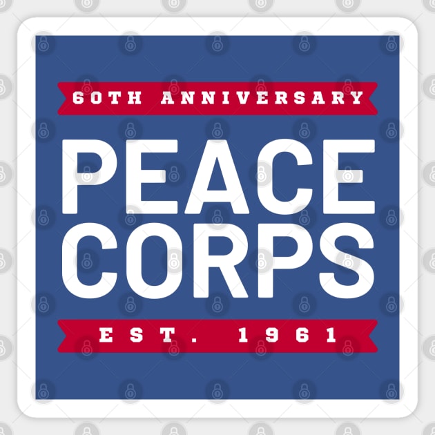 Peace Corps 60th Anniversary (Est. 1961) Sticker by e s p y